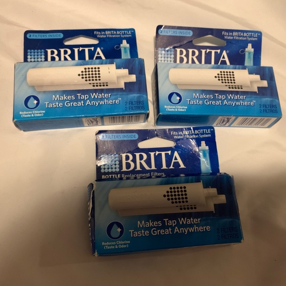 New Brita 2- Pack Squeeze Bottle Water Filter Unopened Filters NIB - Picture 1 of 5